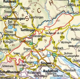 Abgrenzung der Landschaft "Hegaualb" (9100) Abgrenzung der Landschaft "Hegaualb" (9100)