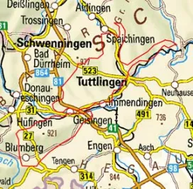 Abgrenzung der Landschaft "Baaralb" (9201)