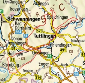 Abgrenzung der Landschaft "Baaralb" (9201) Abgrenzung der Landschaft "Baaralb" (9201)