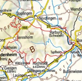 Abgrenzung der Landschaft "Riesalb" (9800) Abgrenzung der Landschaft "Riesalb" (9800)
