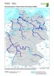 Karte Kulisse des Bundesprogramms "Blaues Band Deutschland"