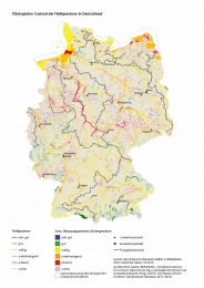 Karte Ökologischer Zustand der Fließgewässer in Deutschland