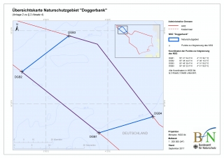 Übersichtskarte Naturschutzgebiet "Doggerbank"