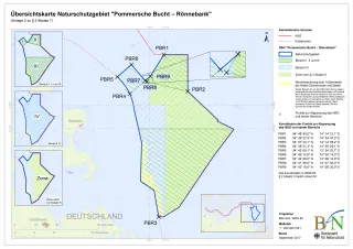 Übersichtskarte Naturschutzgebiet Pommersche Bucht – Rönnebank