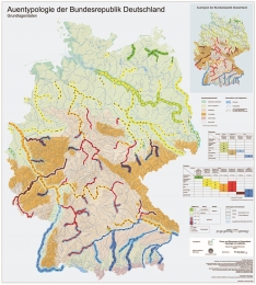 Deutschlandkarte Auentypologie der Bundesrepublik Deutschland