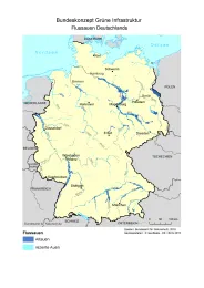 Karte Bundeskonzept Grüne Infrastruktur - Flussauen Deutschlands