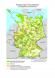 Karte Bundeskonzept Grüne Infrastruktur
