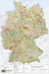 Deutschlandkarte der bedeutsamen Landschaften