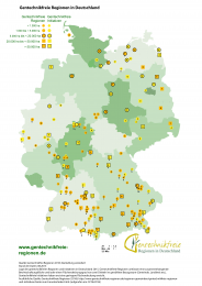 Karte Gentechnikfreie Regionen in Deutschland