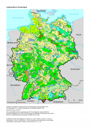 Karte Landschaften in Deutschland