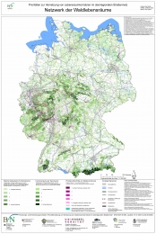 Deutschlandkarte des Netzwerks der Waldlebensräume