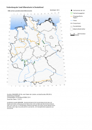 Karte Verbreitung der Sand-Silberscharte in Deutschland