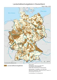 Karte Landschaftsschutzgebiete in Deutschland