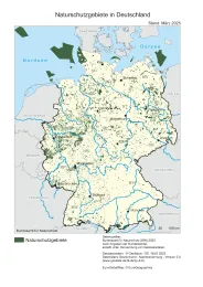 Karte der Naturschutzgebiete in Deutschland