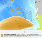 Darstellung der historischen Verbreitung der Europäischen Auster in der Deutschen Bucht