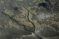 Luftaufnahme Wattenmeer auf Norderney