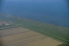 Luftaufnahme Küstenlinie Wangerland 