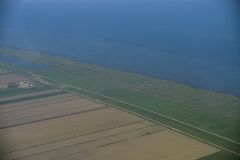 Luftaufnahme Küstenlinie Wangerland 