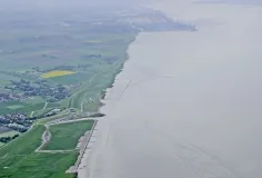 Luftaufnahme Unterweser in Niedersachsen