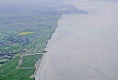 Luftaufnahme Unterweser in Niedersachsen