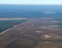 Luftaufnahme Blick über das Truppenübungsgelände auf einen Teil der großen Heide nördlich von Unterlüß
