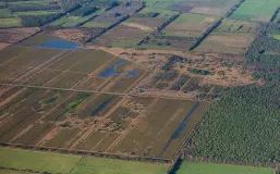 Luftaufnahme Naturschutzgebiet Weisser Graben nordöstlich von Nienburg
