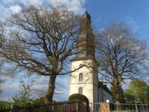 Aufnahme der evangelischen Kirche in Ober-Mockstadt, Hessen