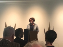 BfN-Präsidentin Sabine Riewenherm eröffnete die Ausstellung