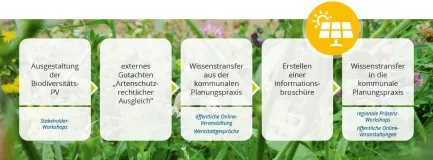 Die Grafik veranschaulicht die einzelnen Arbeitsschritte über den gesamten Projektzeitraum