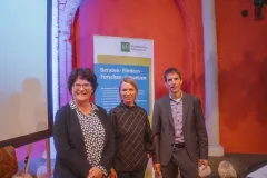 Sabine Riewenherm, Bernadette Pogoda und Burkard Baschek
