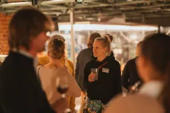 Gesprächssituation am Rande der Veranstaltung