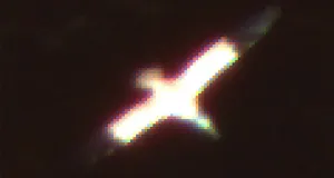 Die Abbildung zeigt einen Basstölpel aus digitalem Erfassungsvideo, mit 2 cm Bodenauflösung