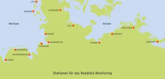 Stationsnetz in Nord- und Ostsee 2009-1014