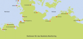 Stationsnetz in Nord- und Ostsee 2009-1014