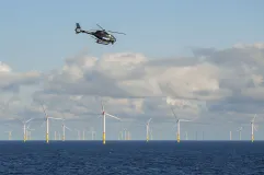 Flugverkehr im Windpark Arkona-Becken Südost