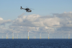 Flugverkehr im Windpark Arkona-Becken Südost