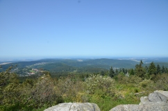 Zu sehen ist die Befestigungsmauer des Römerkastells Saalburg im Taunus.