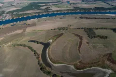 Luftaufnahme Elbverlauf mit Blick auf "Taube Elbe" zwischen Losenrade; Hinzdorf, Klein Lüben und Rühstädt oberhalb von Beuster © Christian Ring (www.der-luftbildfotograf.de)
