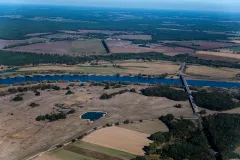 Luftaufnahme Ehemaliger Deutsch-Deutscher Grenzverlauf bei Dannenberg