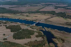 Luftaufnahme Ehemaliger Deutsch-Deutscher Grenzverlauf bei Dannenberg