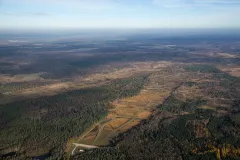 Luftaufnahme Truppenübungsplatz Bergen nördlich oberhalb von Meissendorf mit Blick in nordwestliche Richtung