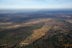 Luftaufnahme Truppenübungsplatz Bergen nördlich oberhalb von Meissendorf mit Blick in nordwestliche Richtung