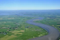 Luftaufnahme Ems bei Sautelersiel
