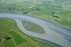 Luftaufnahme Emsinsel Hatzumer Sand