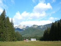 Graswangtal bei Linderhof, im Hintergrund Große Klammspitze (Foto: Usch Martin)