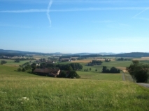 Blick von Eschlkam Richtung Norden über die Cham-Futher-Senke (Foto: Usch Martin)