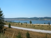 Blick von Osten auf den aufgelassenen Braunkohletagebau Berzdorf (Foto: Usch Martin)