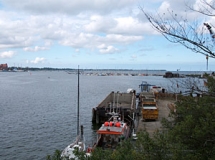 Blick auf den Strelasund bei Stralsund (Foto: Usch Martin)
