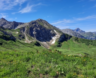 Berge im Allgäu in den Alpen