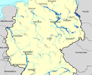 Karte Flussauen Deutschlands